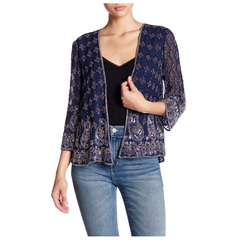 Calypso St. Barth 'Dapis' embellished silk jacket